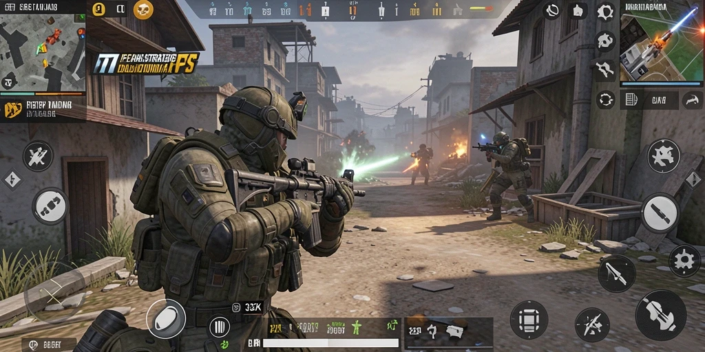 Tangkapan layar gameplay intens dari 33ZK yang menunjukkan aksi FPS.