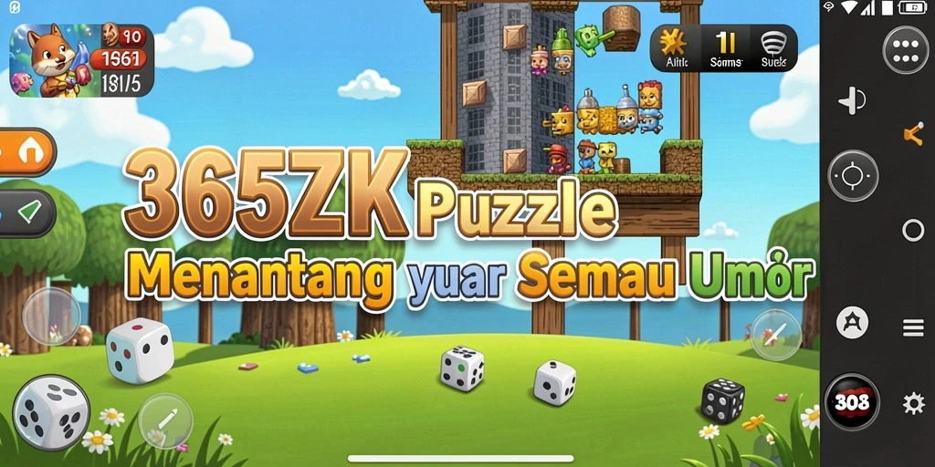 Tampilan gameplay utama 365ZK yang menantang dan seru.
