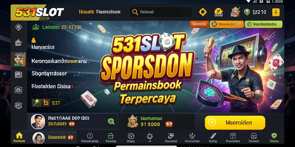 Gameplay seru pada aplikasi 531SLOT untuk taruhan olahraga.