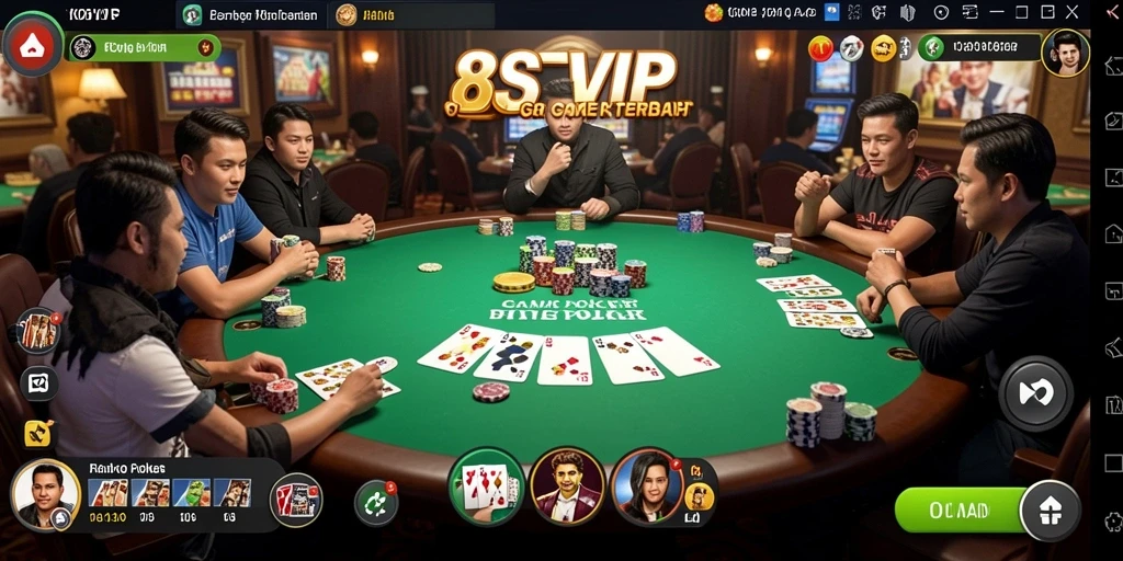 Gameplay menarik dari permainan poker di 8SVIP.