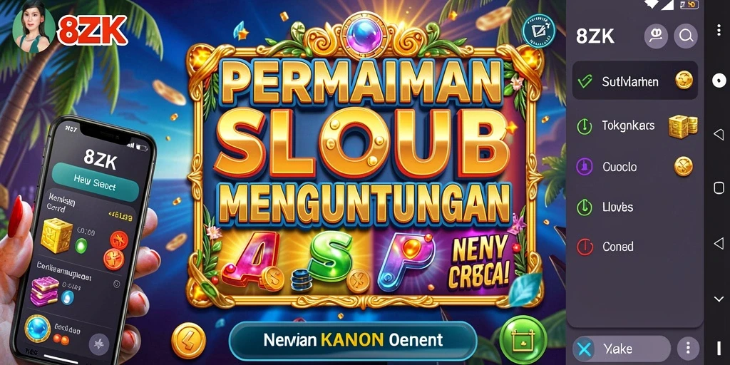 Tampilan gameplay slot yang menegangkan di 8ZK.
