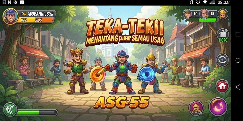 Tampilan gameplay yang memukau dari ASG55 dalam menyelesaikan teka-teki.