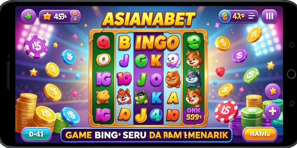 Screenshot gameplay ASIANABET menunjukkan keseruan permainan Bingo.