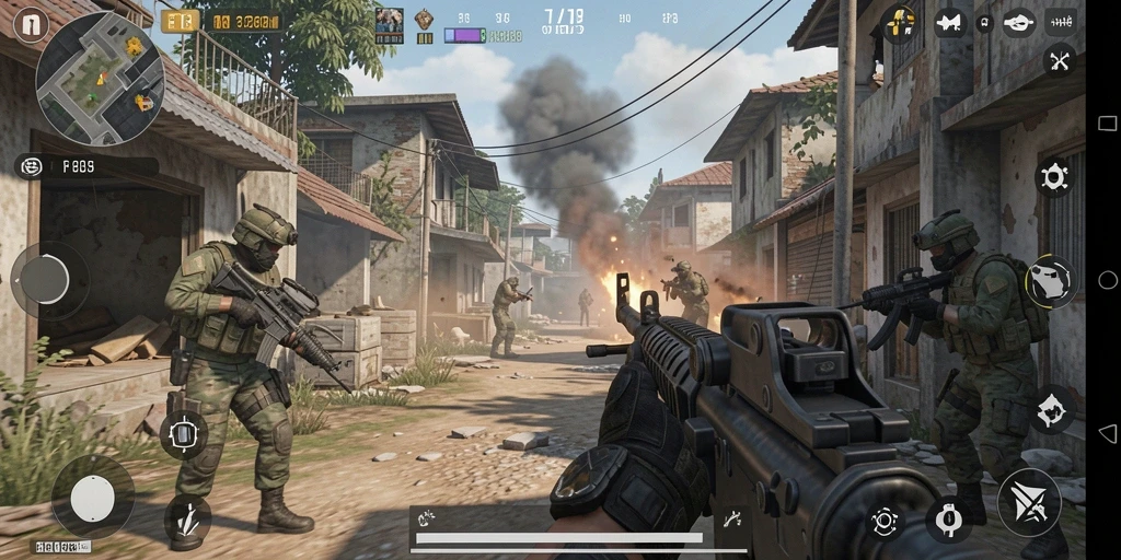 Tangkapan layar dari gameplay seru F08 yang penuh aksi.