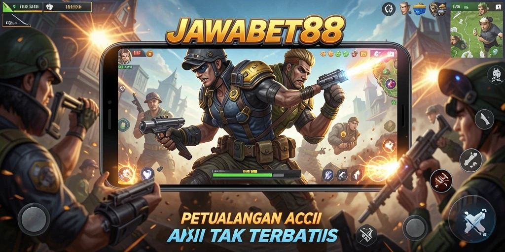 Screenshot gameplay JAWABET88 menampilkan pertarungan seru dan grafis memukau.