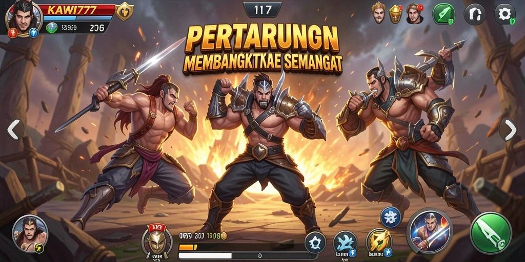 Gambaran menarik dari pertarungan intens di KAWI777.