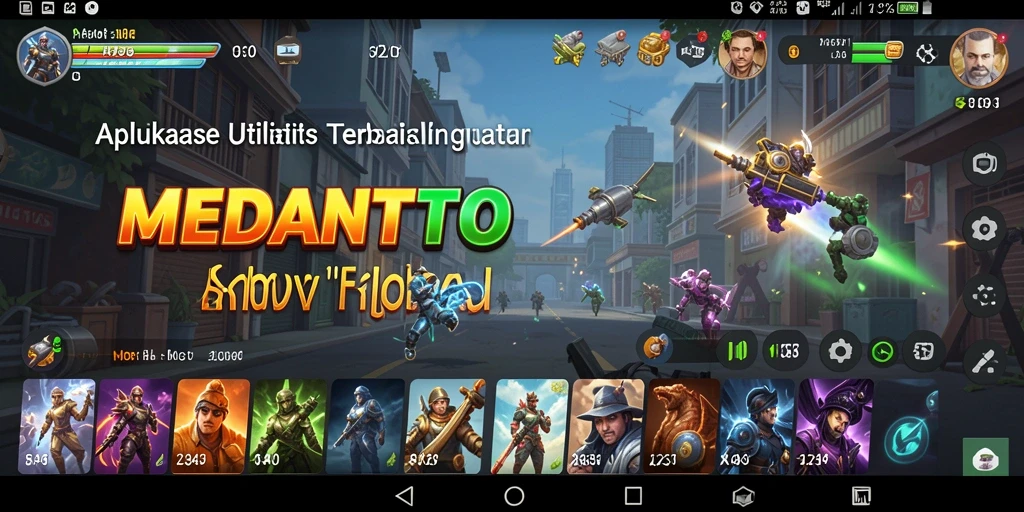 Tampilan aplikasi MEDANTOTO dengan fitur utilitas lengkap.
