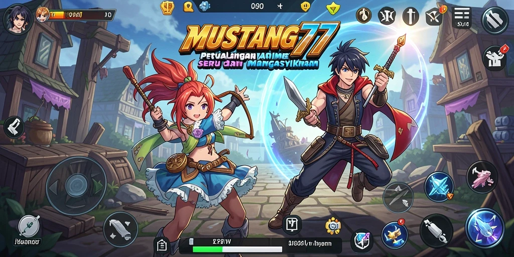 Screenshot utama MUSTANG77 menampilkan aksi seru dalam permainan Anime yang menawan.