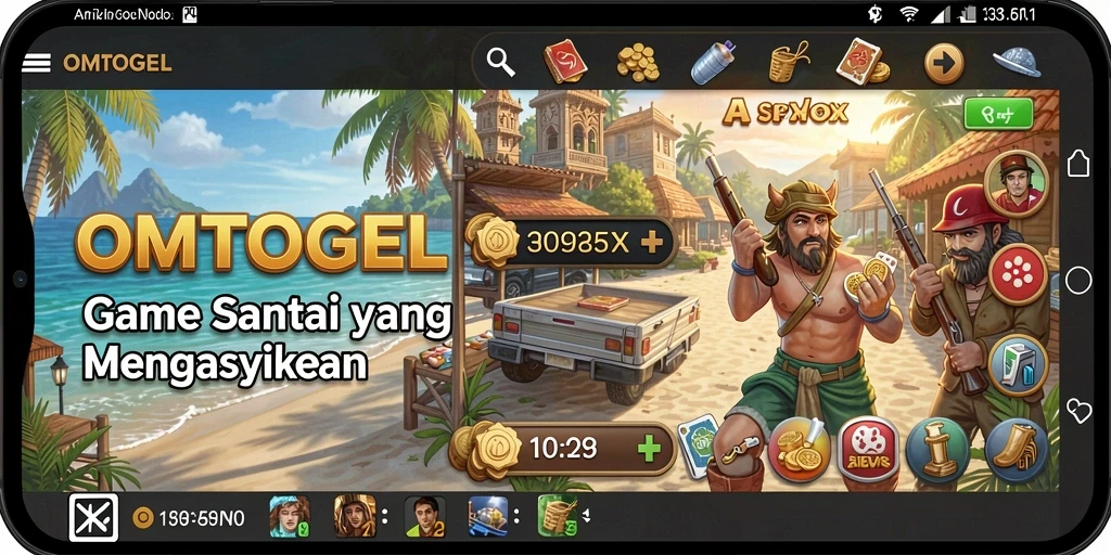 Screenshot permainan OMTOGEL dengan tampilan menarik dan gameplay seru.