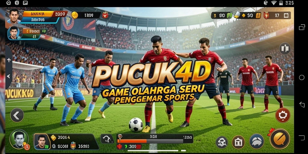 Tampilan gameplay yang menarik dalam PUCUK4D dengan aksi olahraga seru.
