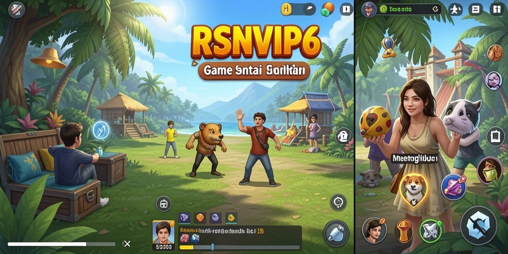 Tampilan gameplay seru di RSNVIP6 dengan karakter yang menarik.