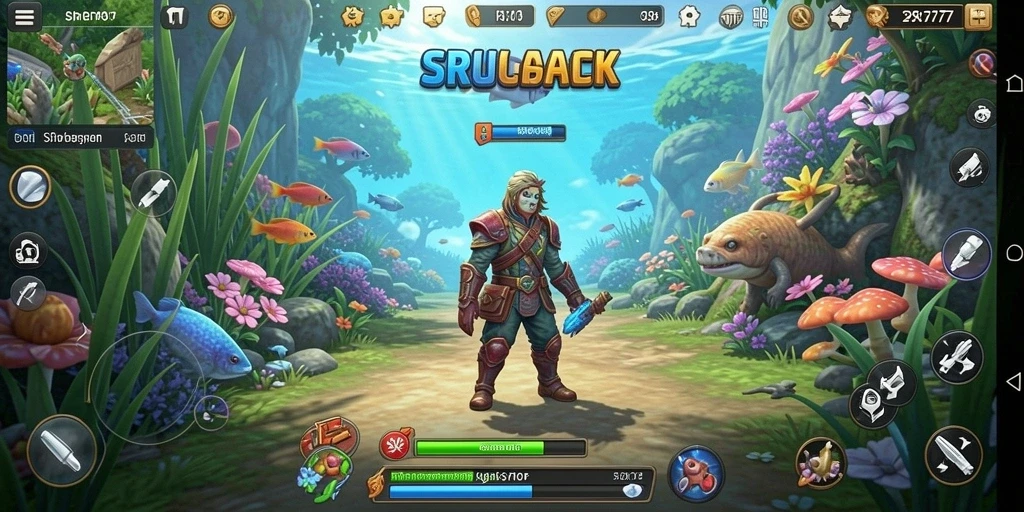 Tampilan gameplay SR877 yang menampilkan interaksi karakter dalam simulasi kehidupan.