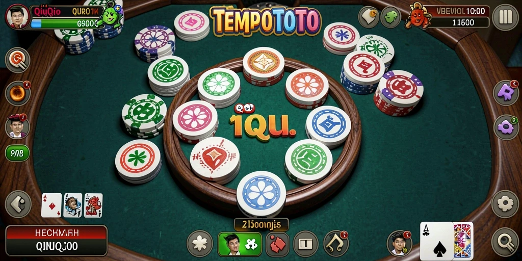Tampilan gameplay QiuQiu yang menarik di TEMPOTOTO.