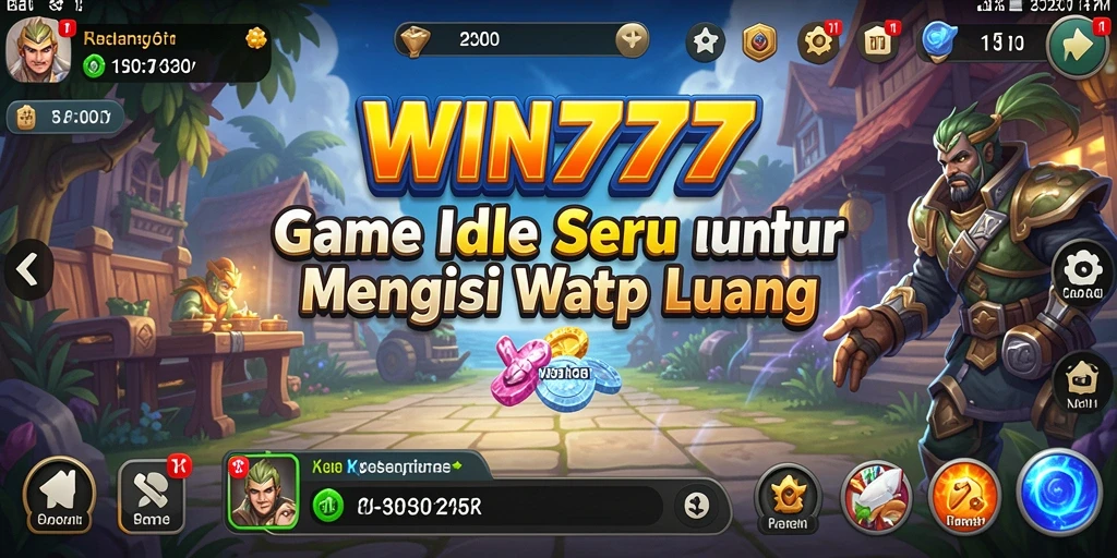 Tampilan gameplay gameplay Idle WIN777 yang menarik dan interaktif.